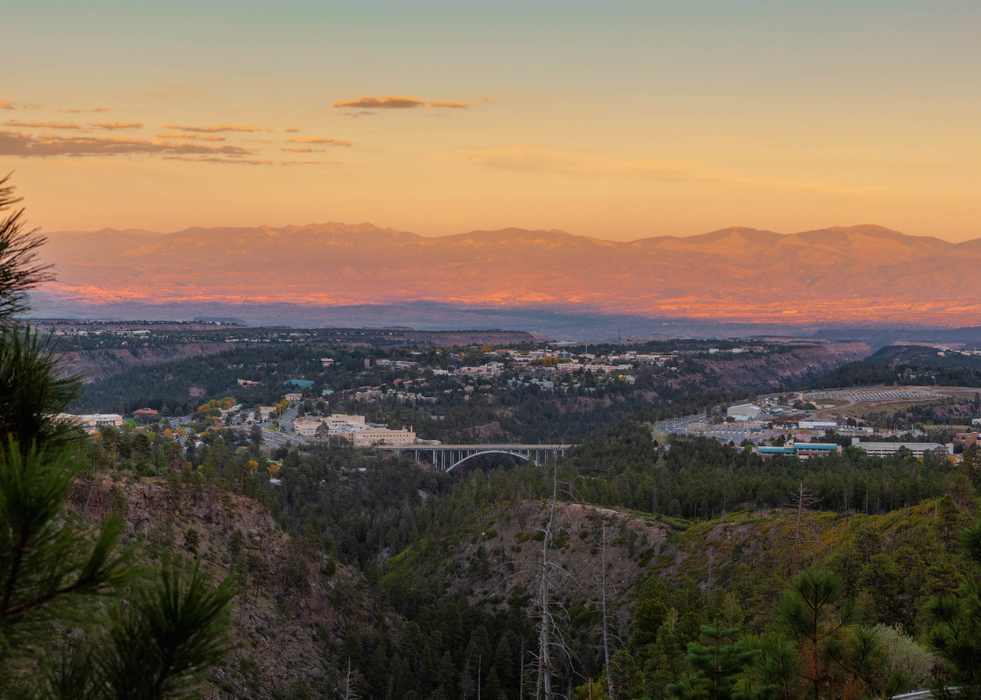 An aerial view of Los Alamos.