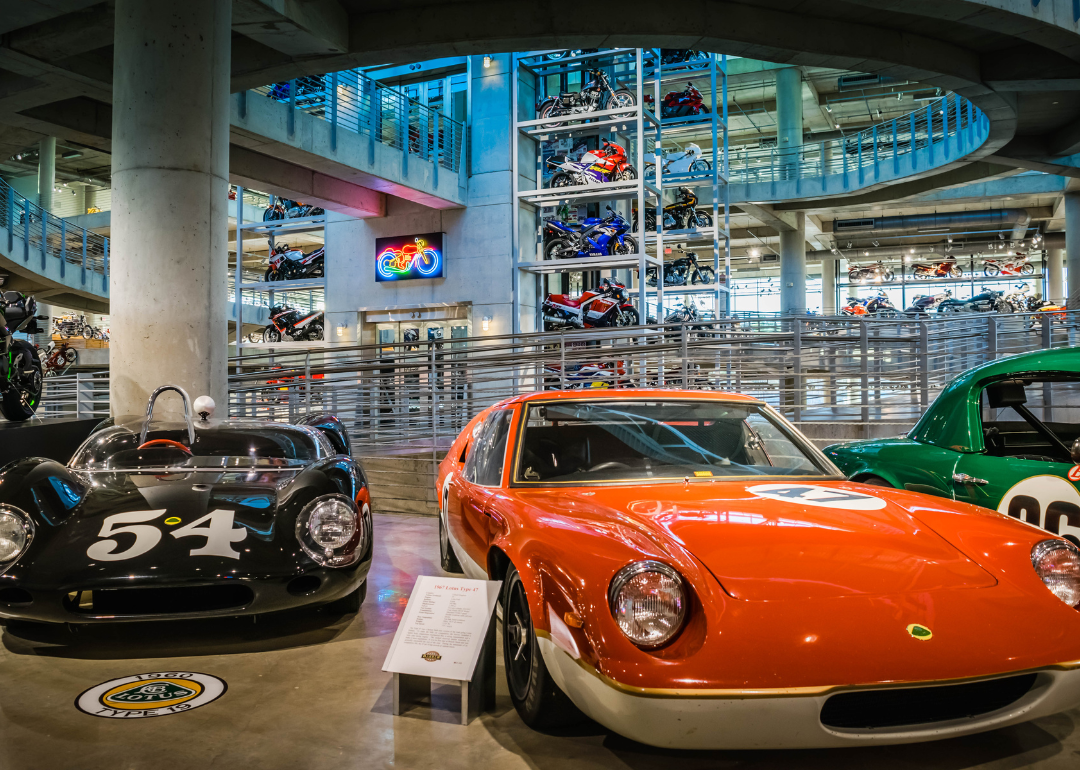 The inside of the Barber Vintage Motorsports Museum in Leeds, Alabama.