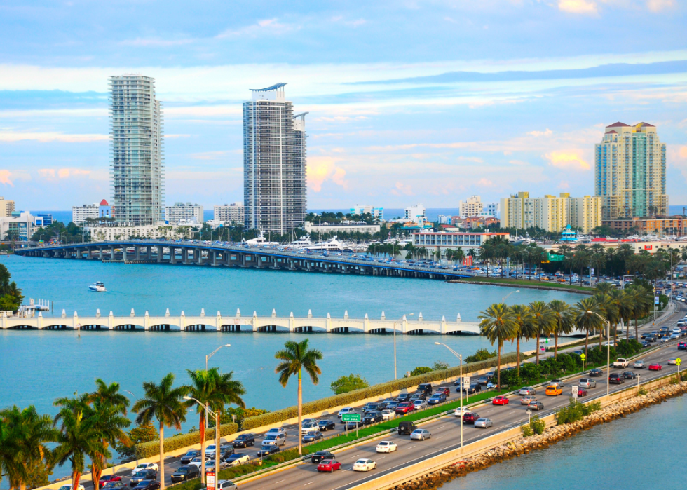 Traffic in Miami, Florida