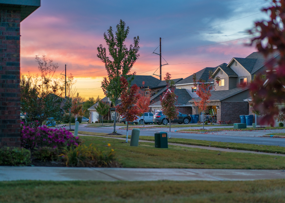 A residential neighborhood in Bentonville.