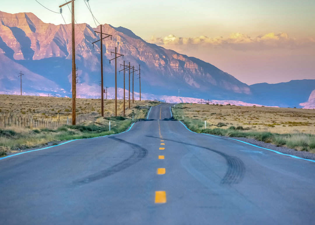 Power lines along Highway 68 near Utah Lake.