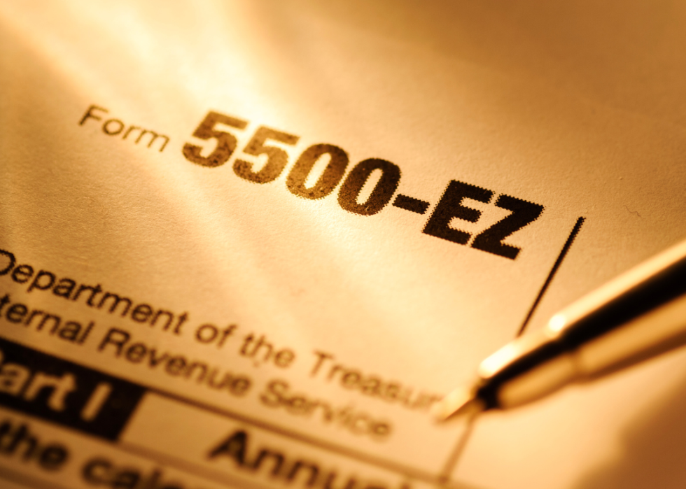 A Form 5500 for a small business