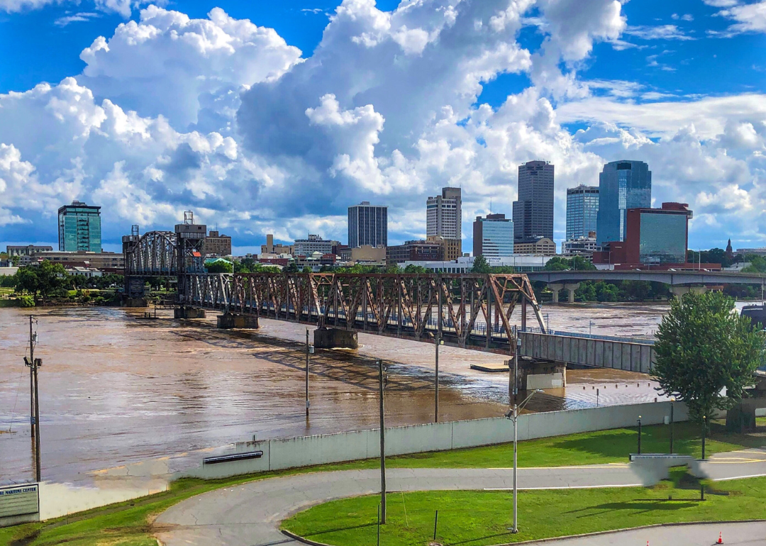 The skyline in Little Rock.