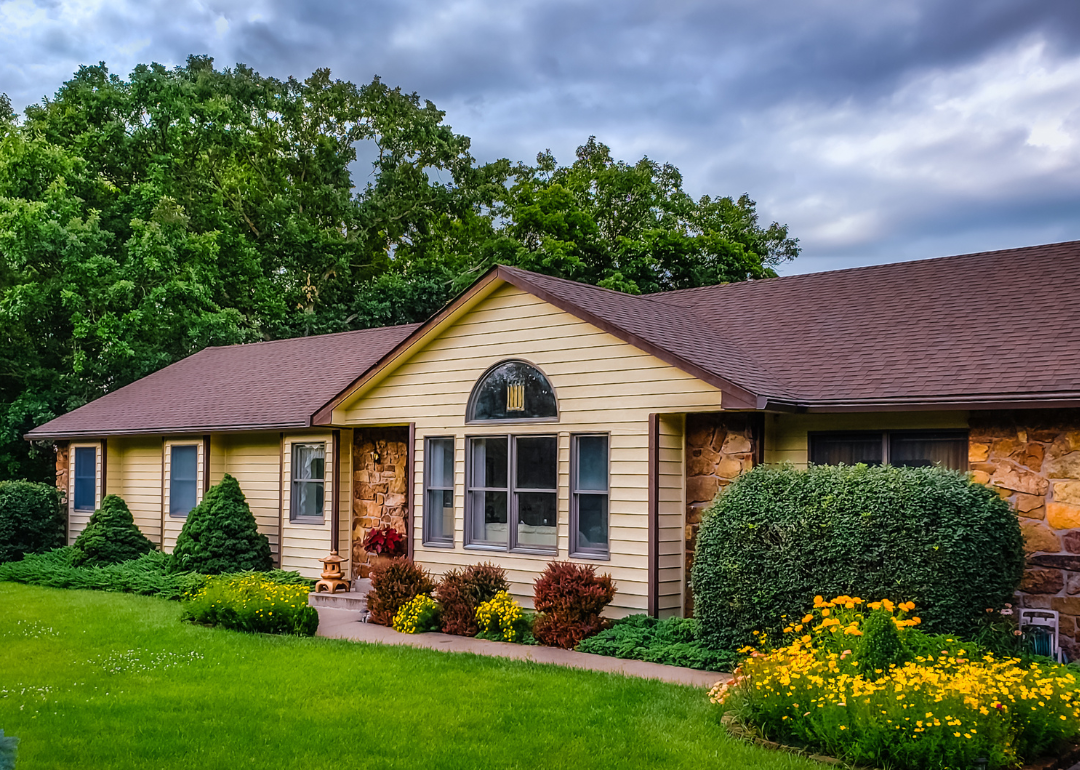 A single-level home in Missouri.