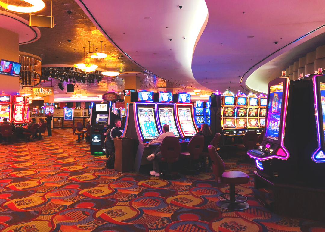 The interior of Foxwood Casino, operated by the Pequot Tribal Nation, in Connecticut.