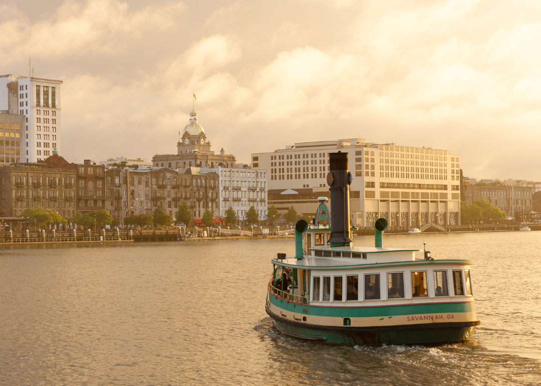 Ferry to the Historic District and waterfront of Savannah.