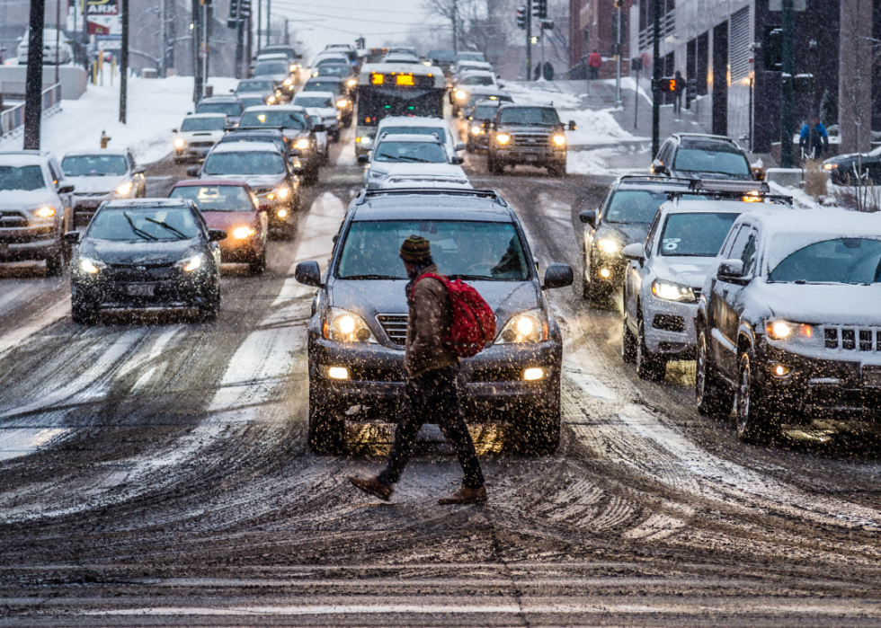 Traffic in Denver, Colorado