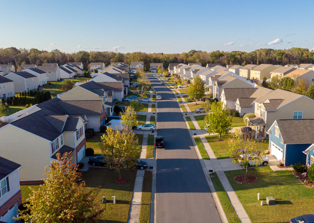 A neighborhood in Indian Trail.