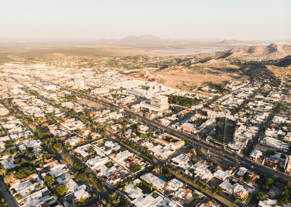 Aerial view of Hermosillo, Sonora, Mexico