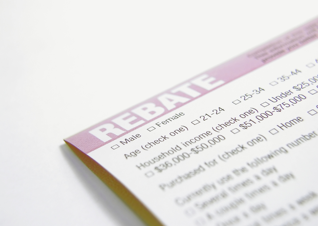 A form for claiming a rebate.