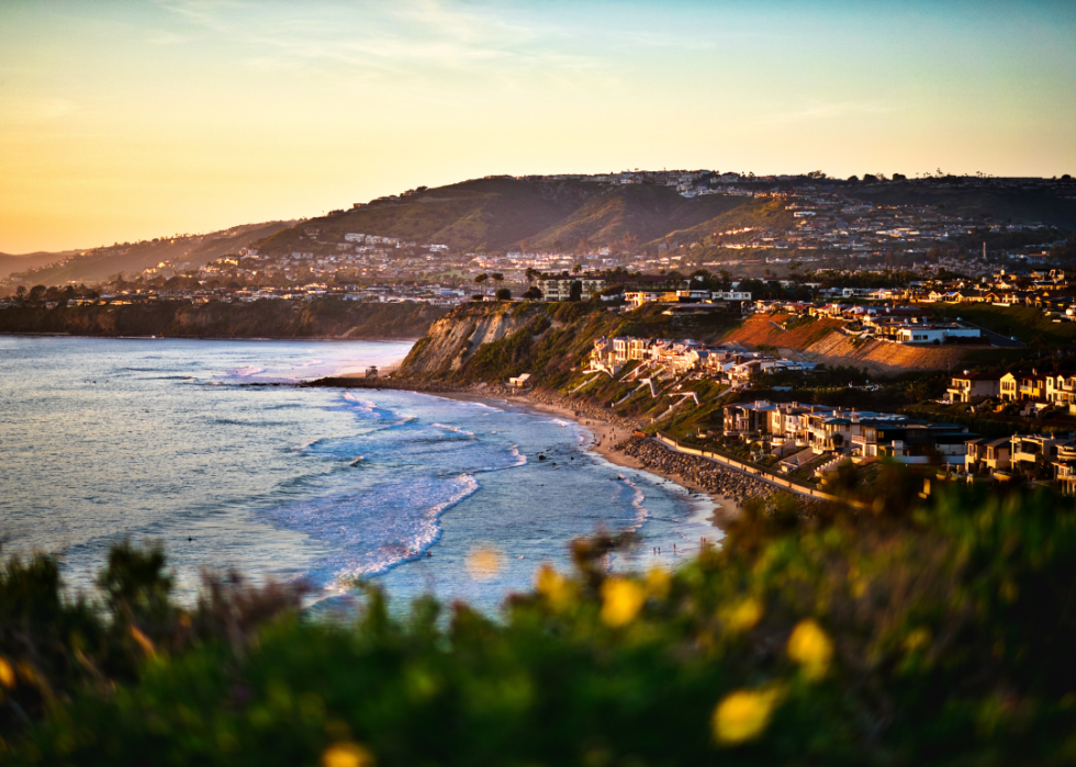 A sunset in Dana Point, California