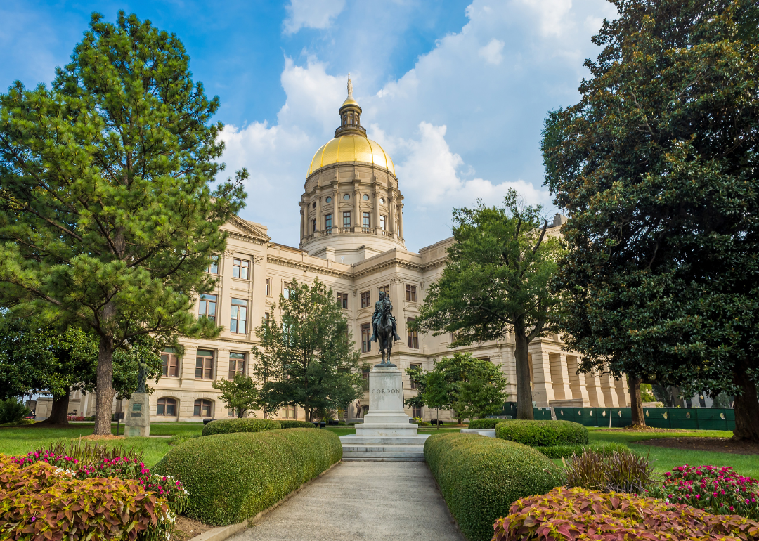 The Georgia State Capitol building in Atlanta.