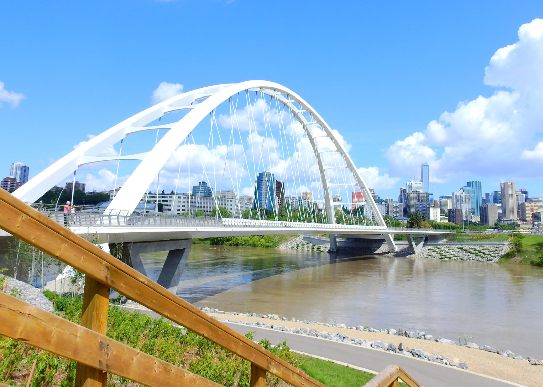 The Walterdale Bridge in Edmonton, Alberta