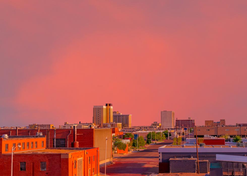 Downtown district of Lubbock.