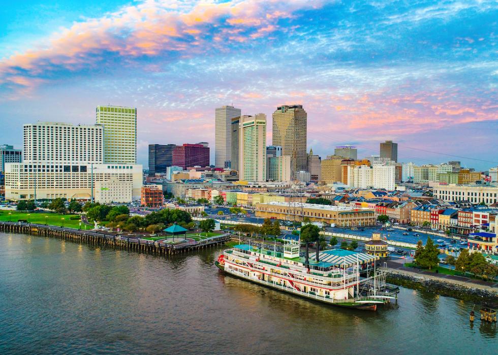 New Orleans skyline.