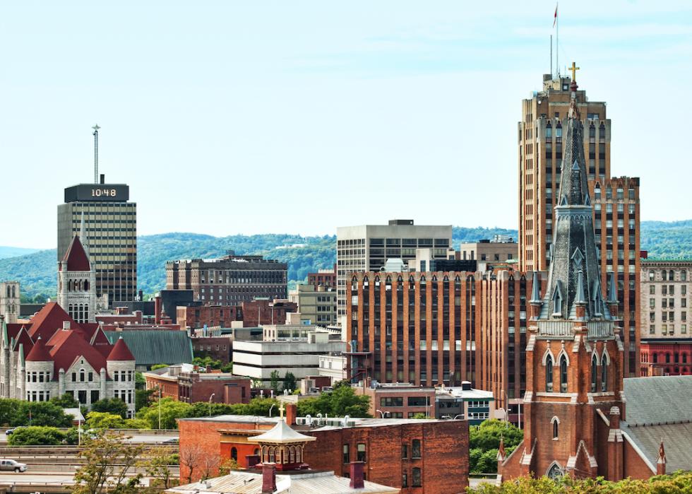 View of the city of Syracuse in upstate New York.