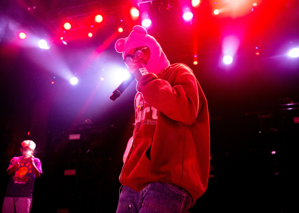 Baby Santana performing.