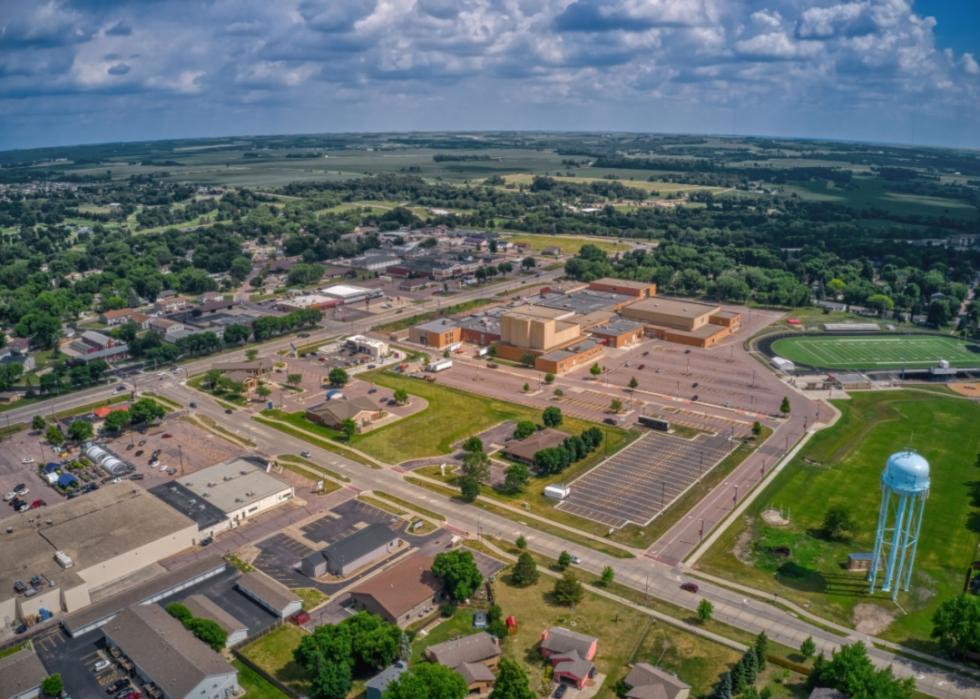 An aerial view of Brandon.