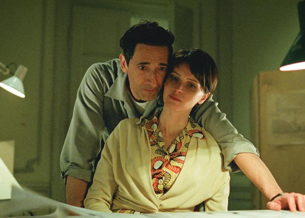Adrien Brody as László Tóth and Felicity Jones as Erzsébet Tóth, who emigrate to America after World War II.