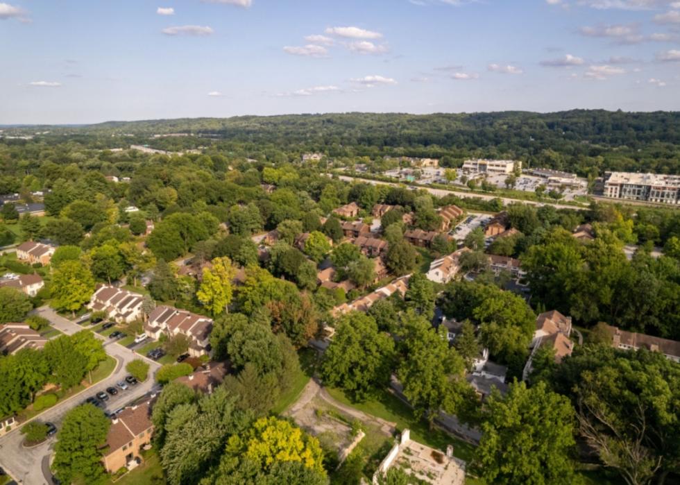 An aerial view of Chesterbrook.