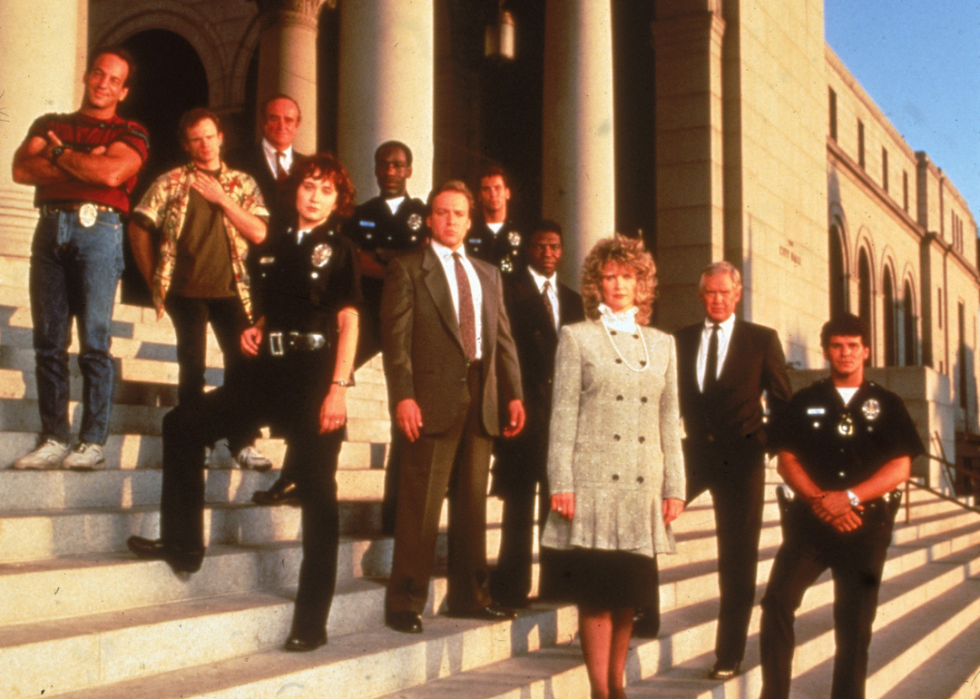 The cast of Cop Rock.