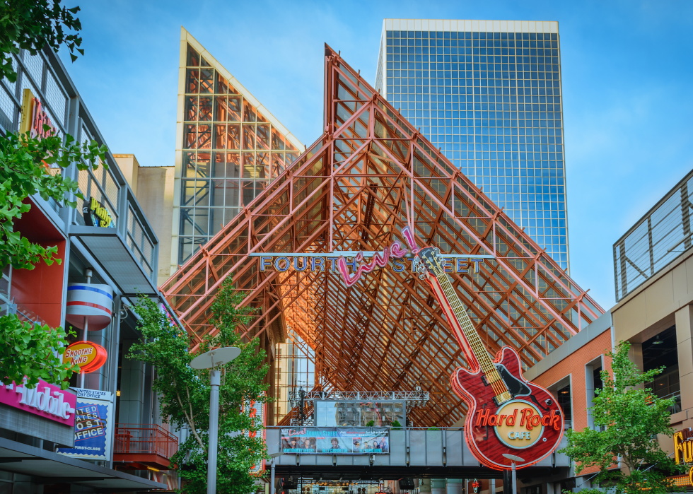 A Hard Rock Cafe in Louisville, Kentucky.