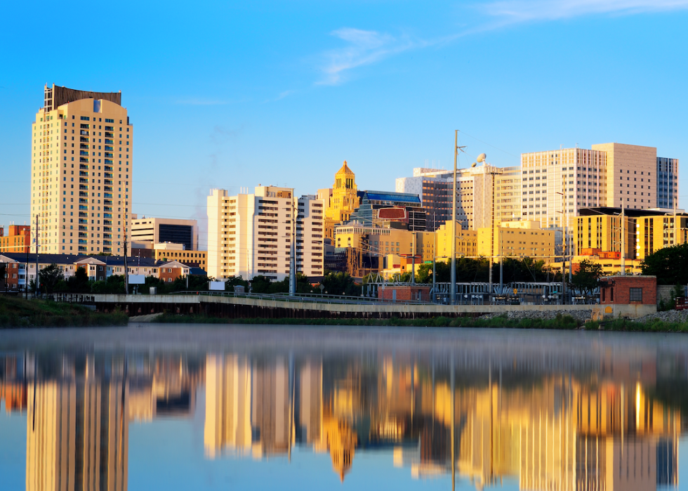The Rochester skyline.