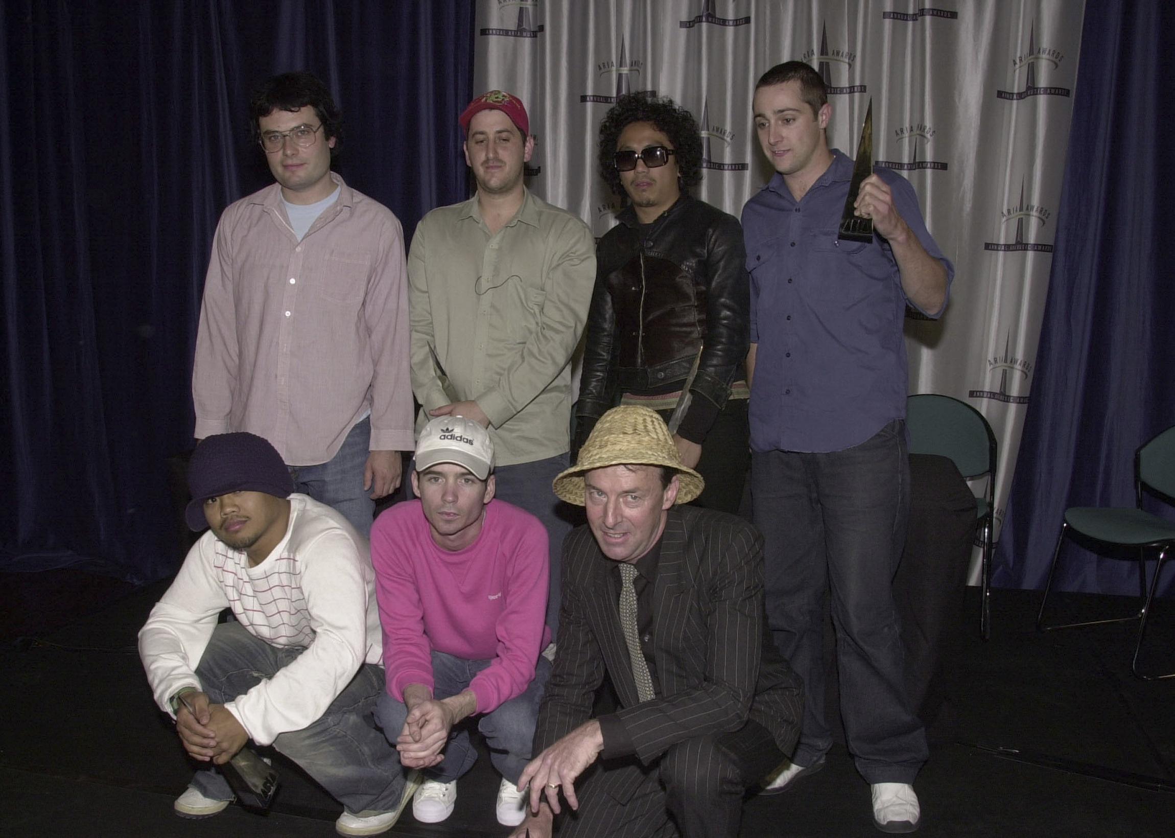 The Avalanches pose for a photo