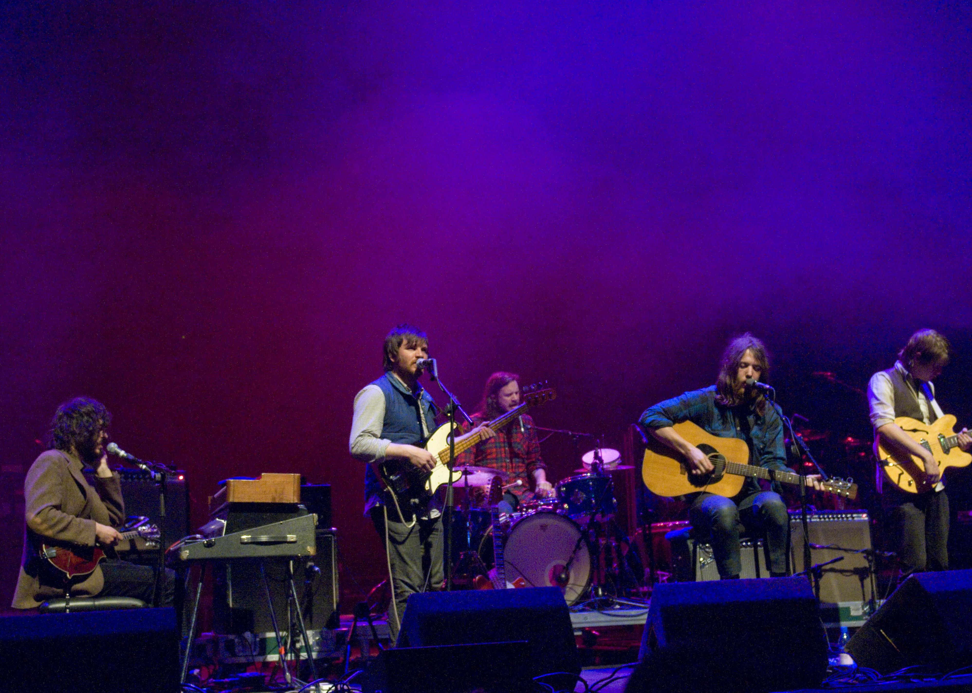 Fleet Foxes play at a concert