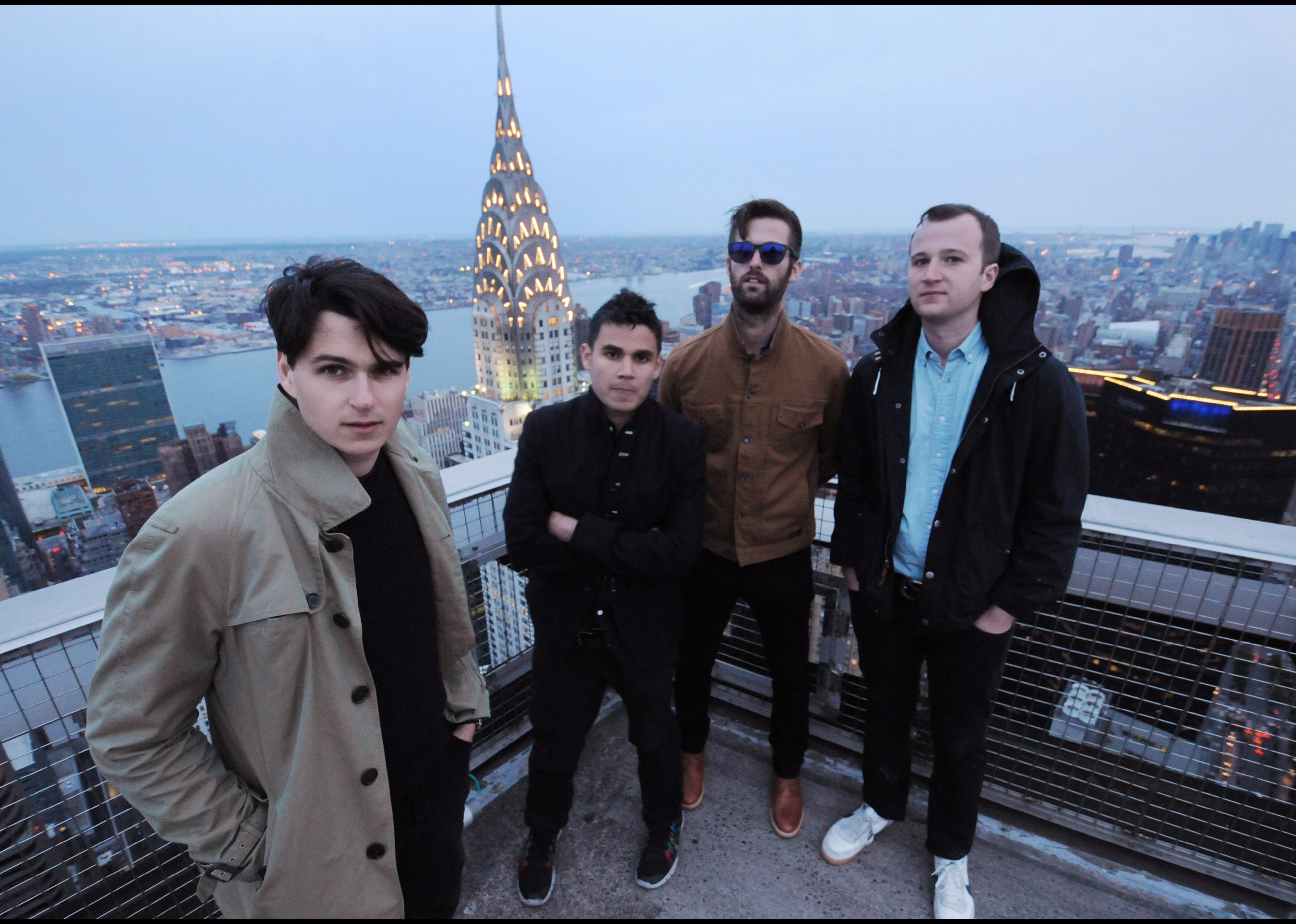 Vampire Weekend pose in New York City