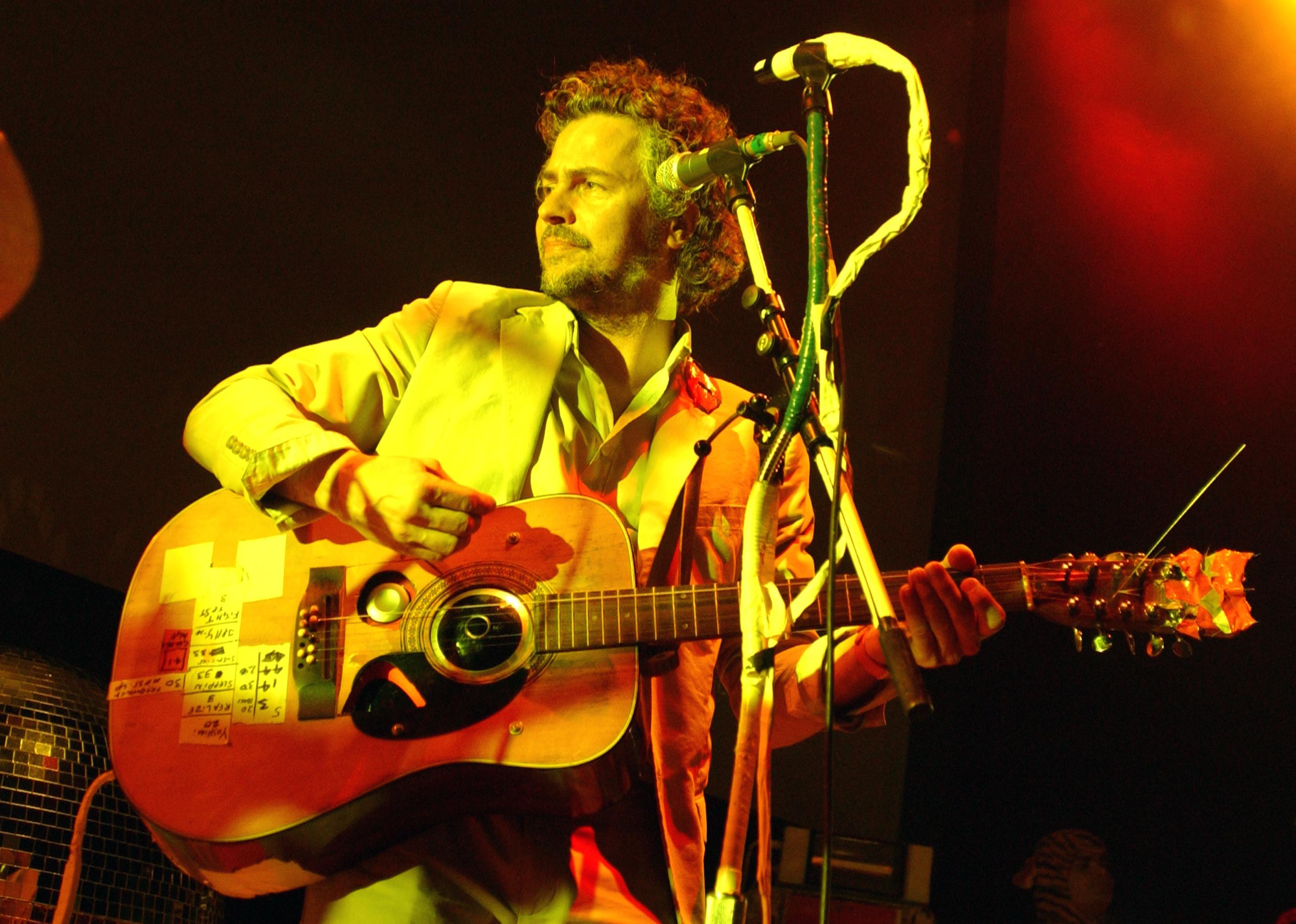 Wayne Coy of The Flaming Lips performs at concert