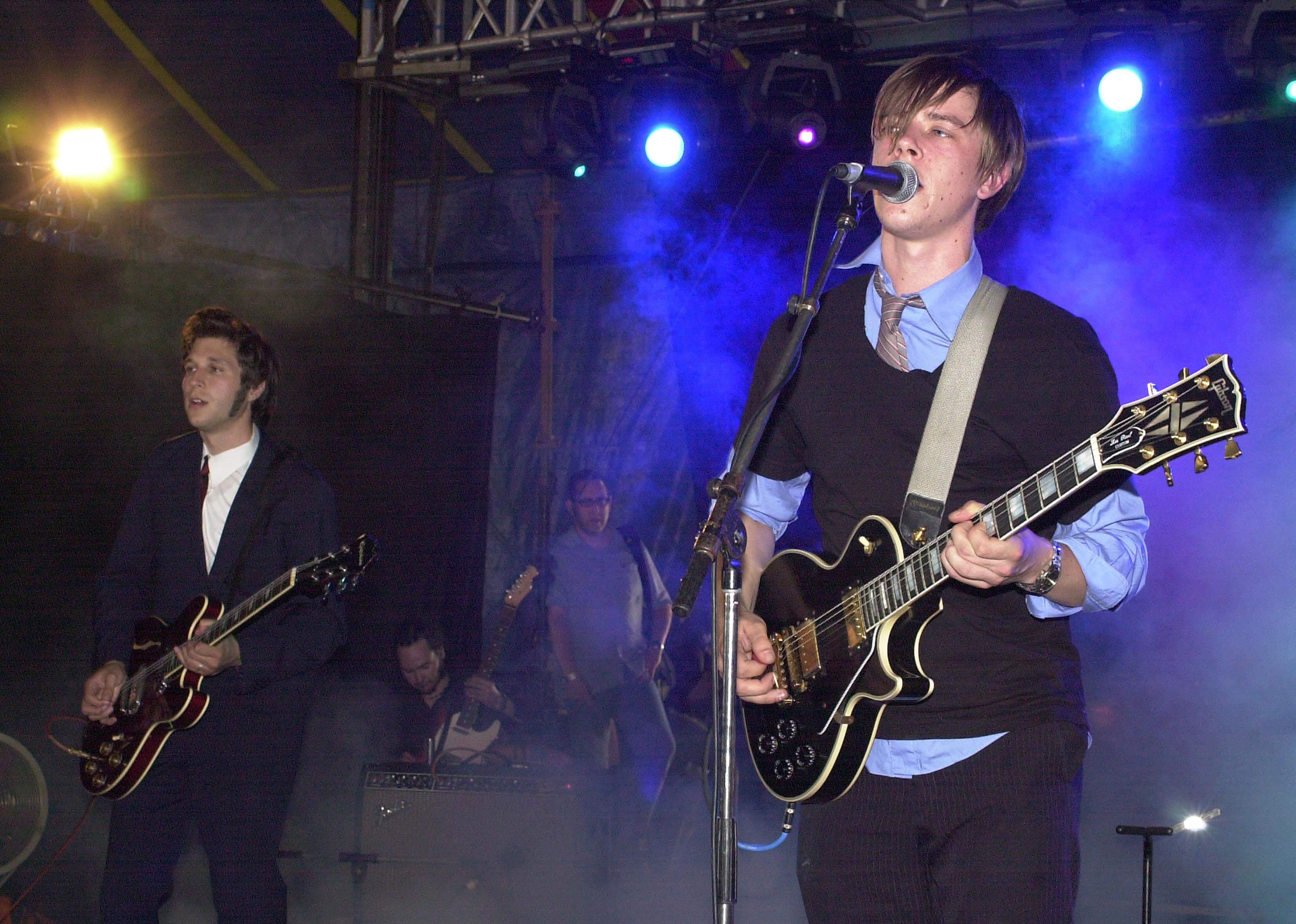 Interpol perform onstage
