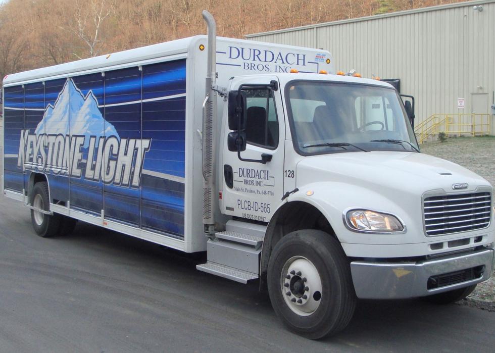 Keystone Light Beer beverage truck