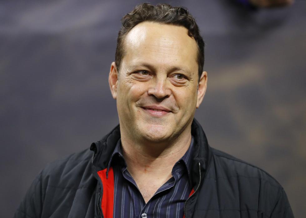 Vince Vaughn at a football game.