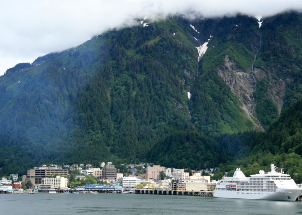 Skyline of Juneau, Alaska.