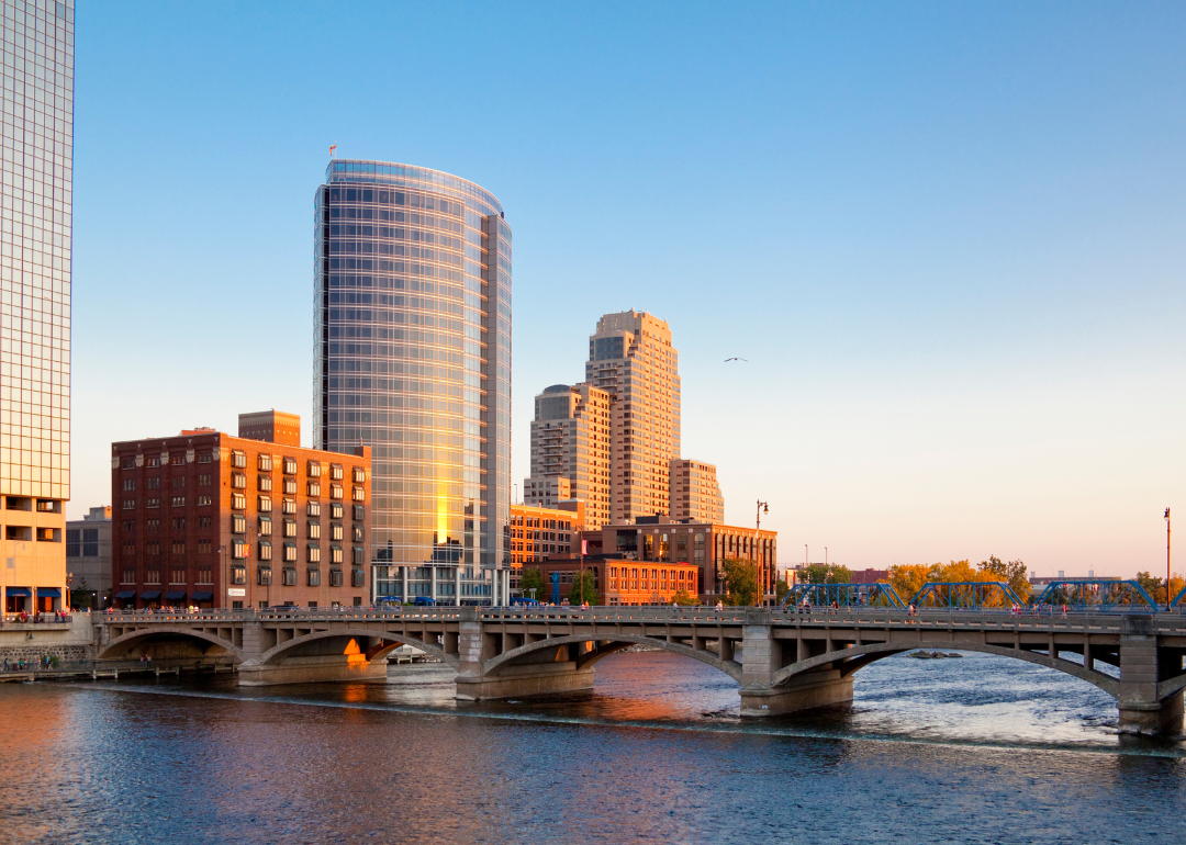 Downtown Grand Rapids on the water.