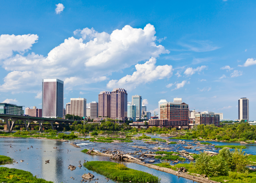 Downtown Richmond skyline.