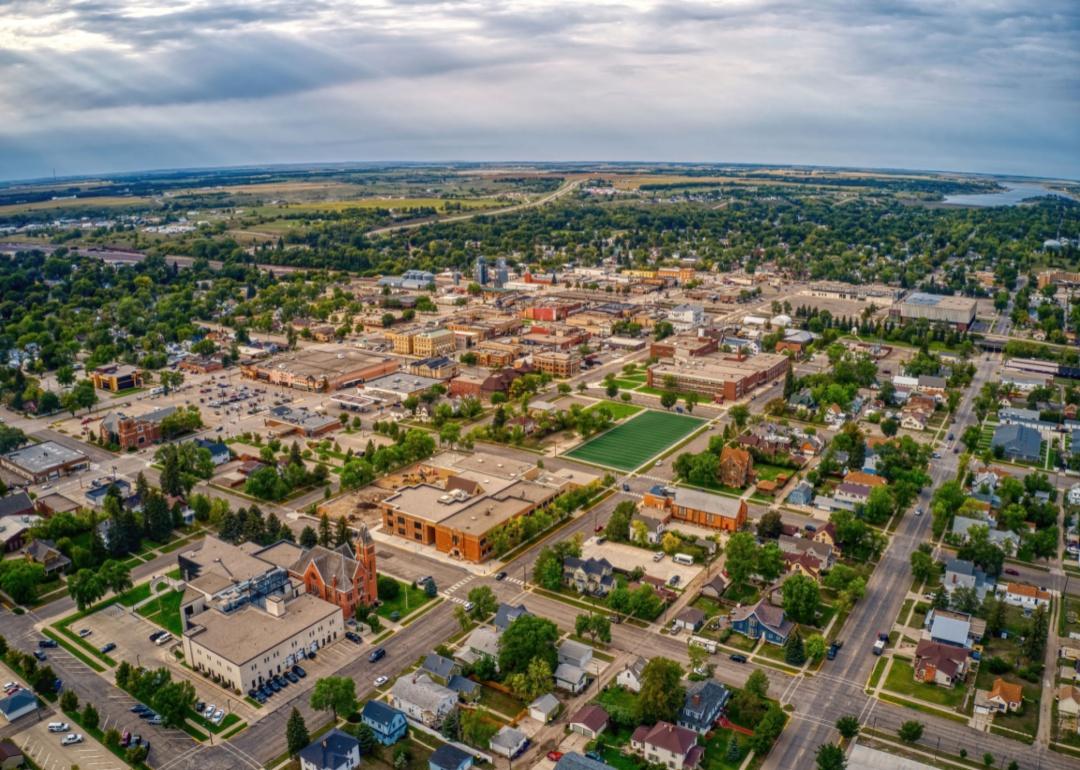 Aerial view of Jamestown.