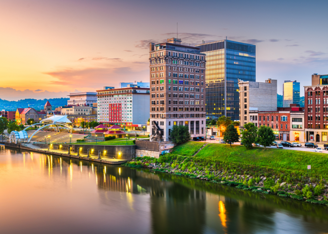 Charleston, West Virginia on the water.