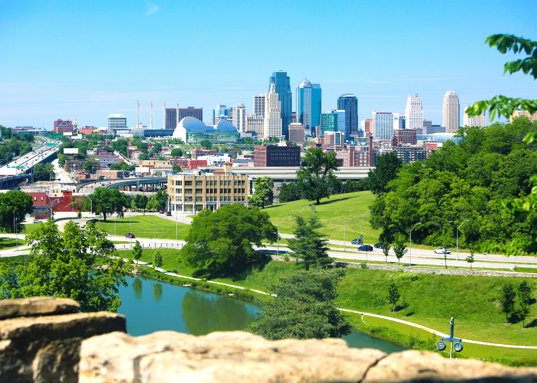 The Kansas City skyline.