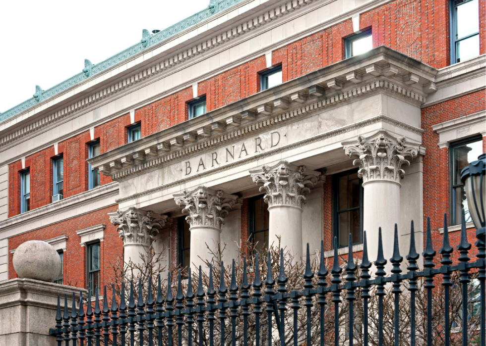 Barnard College Building close up.