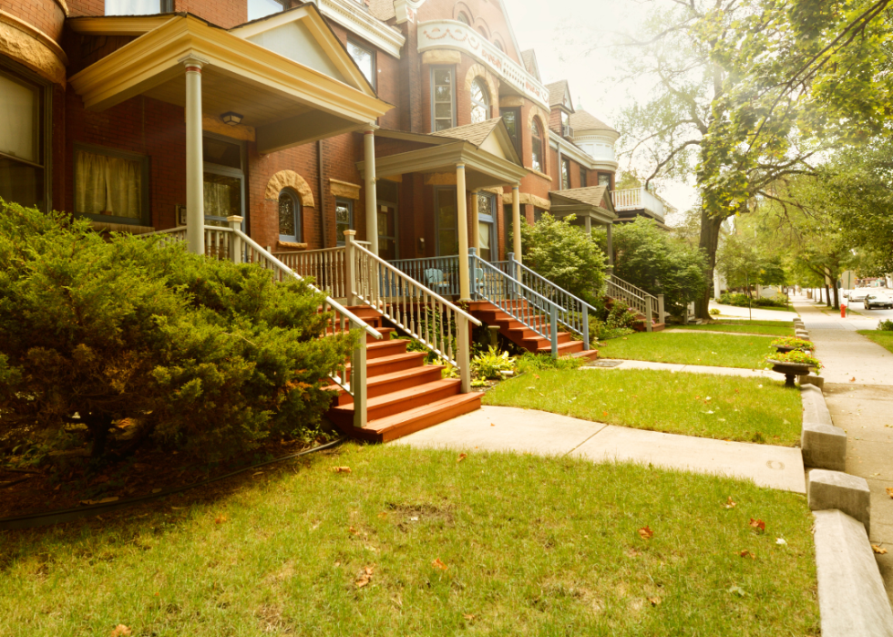 Historic brick homes.