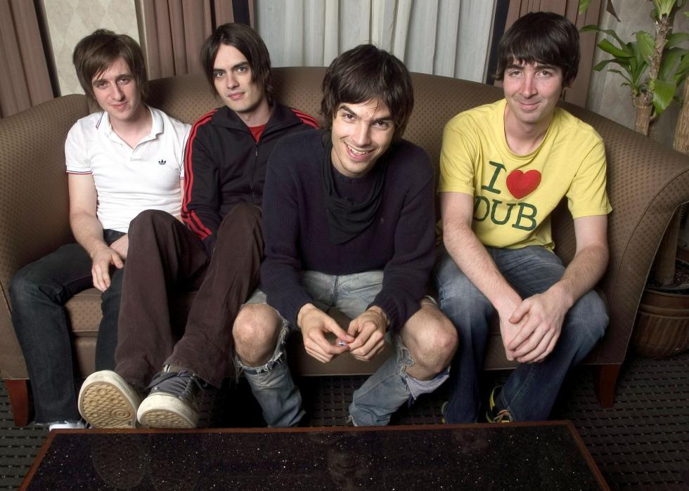 Phantom Planet during a photo session.