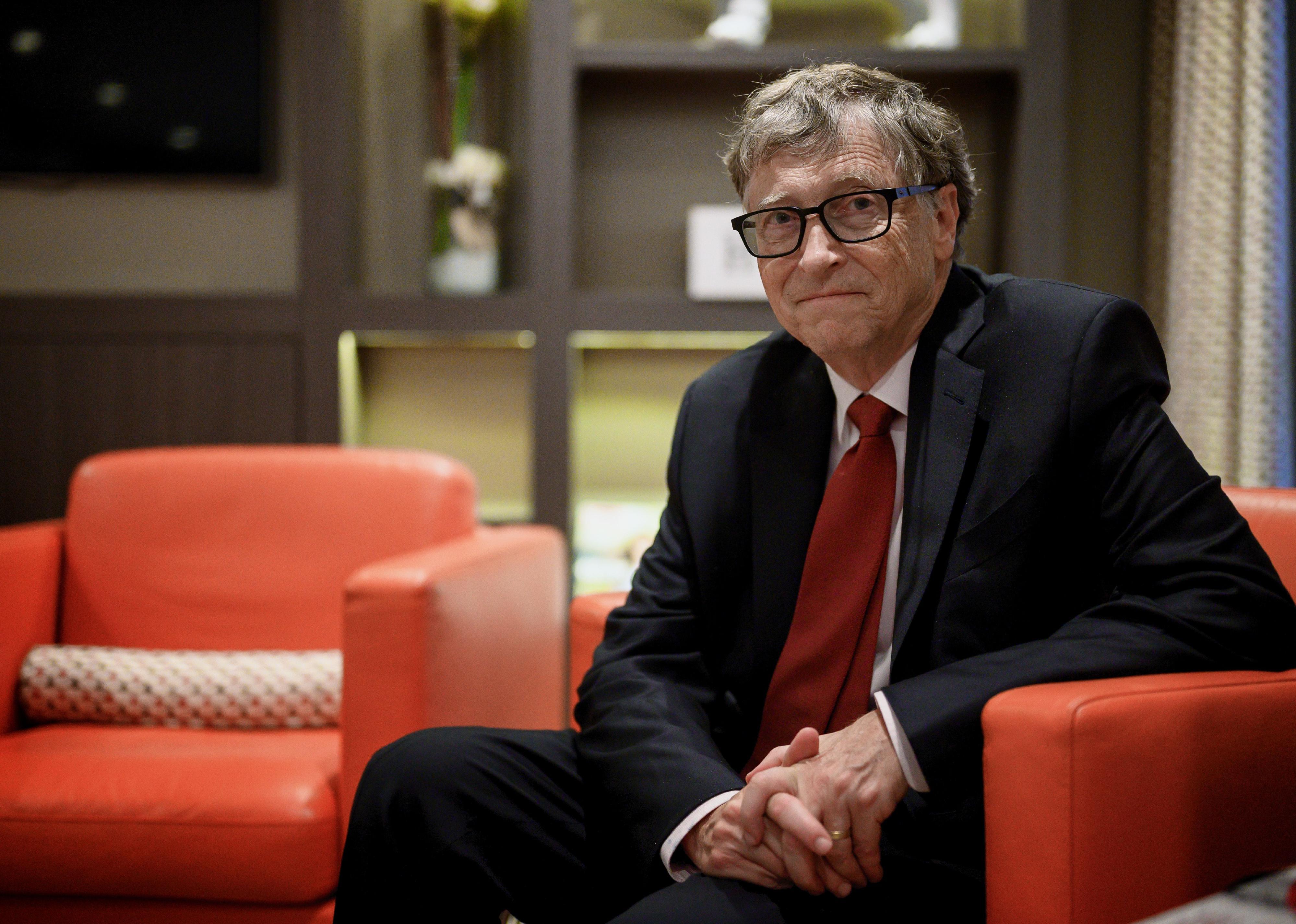 Bill Gates poses for photo.