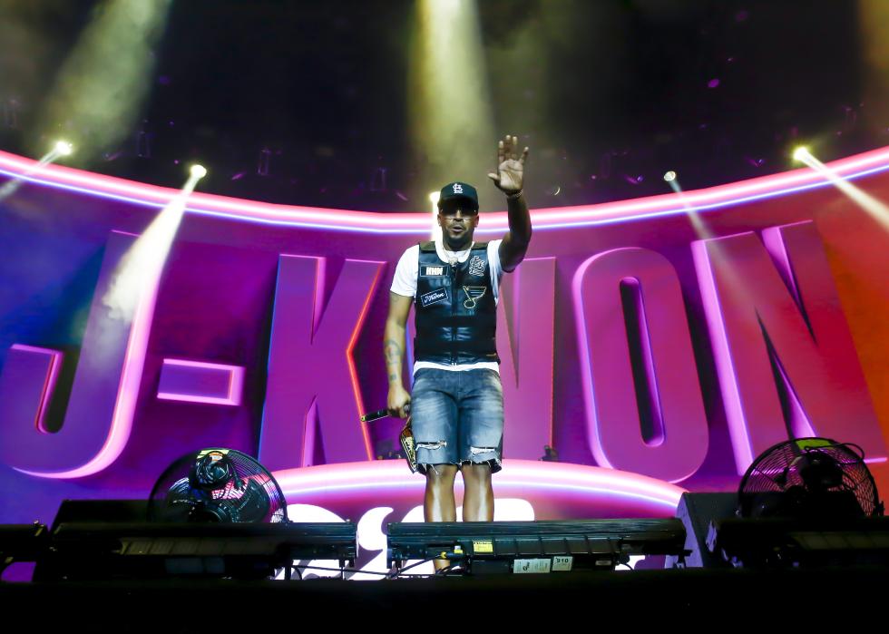 J-Kwon performs during RNB Fridays Live 2019 at Marvel Stadium.