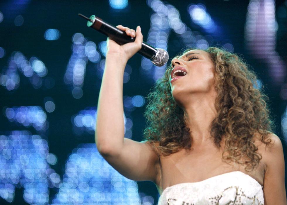 Leona Lewis during "The X Factor" Tour at Wembley Arena.