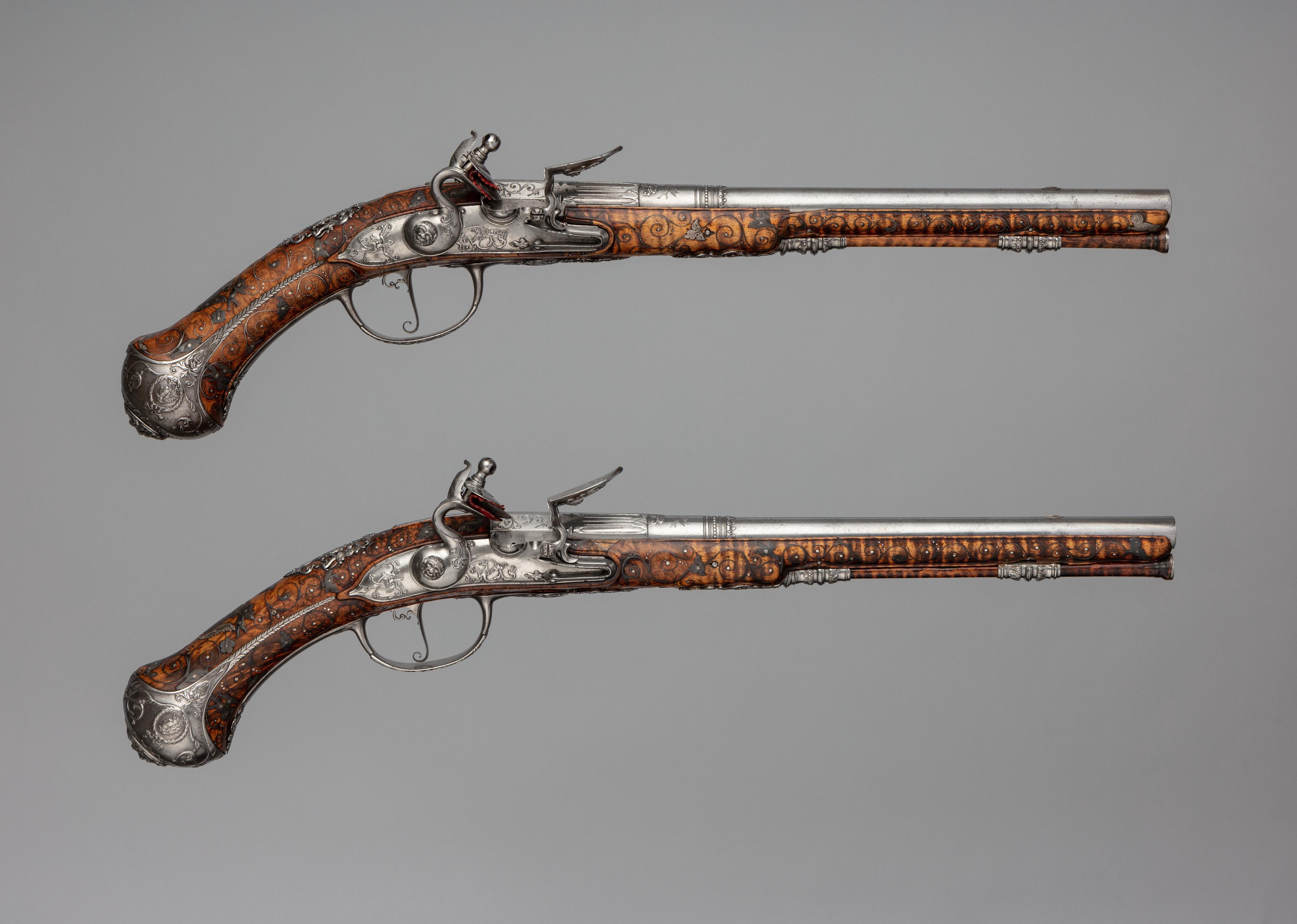 Pair of Flintlock Pistols made for Christian Ernst.