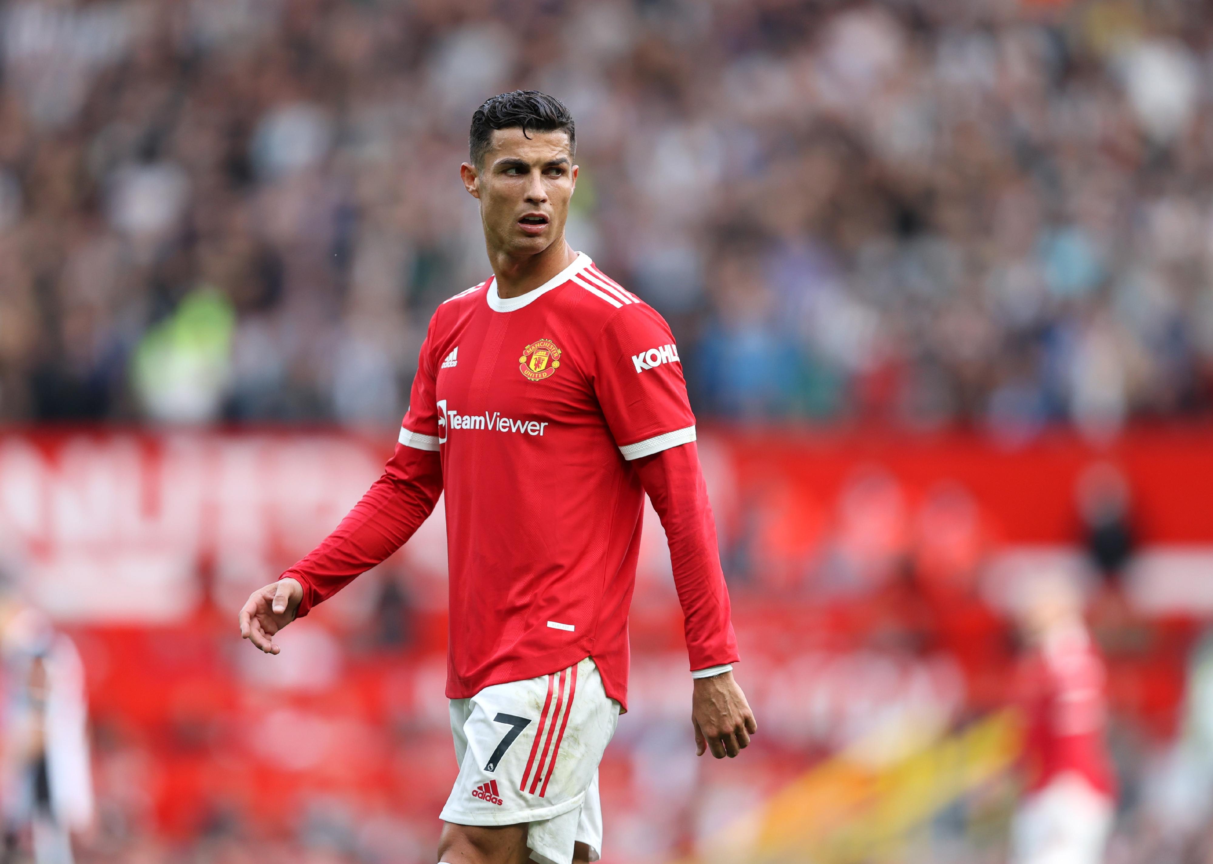 Cristiano Ronaldo looks on during a Premier League match