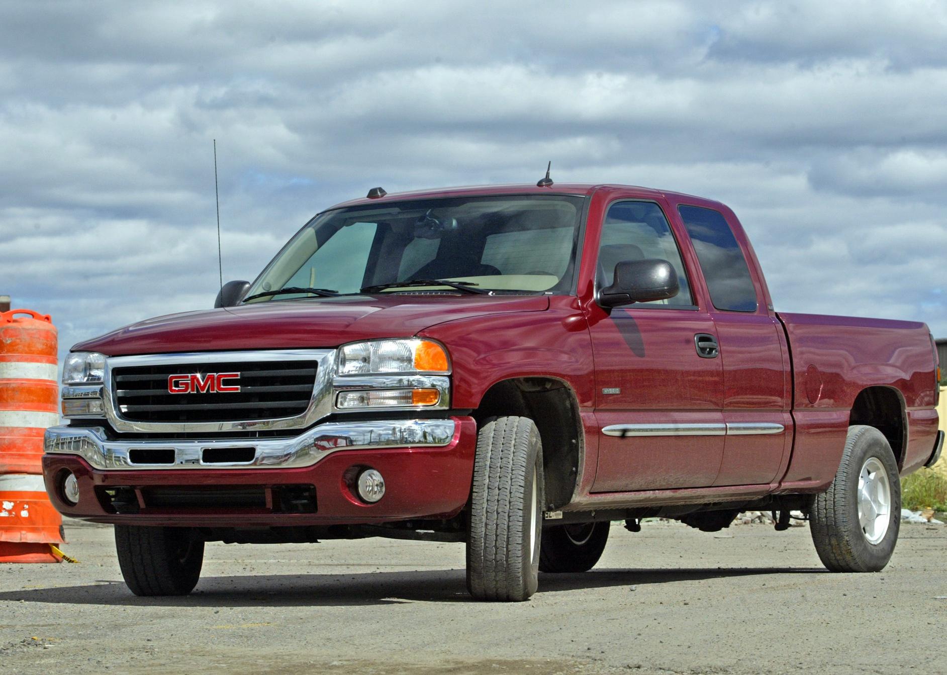 Early 2000s GMC Sierra Hybrid.