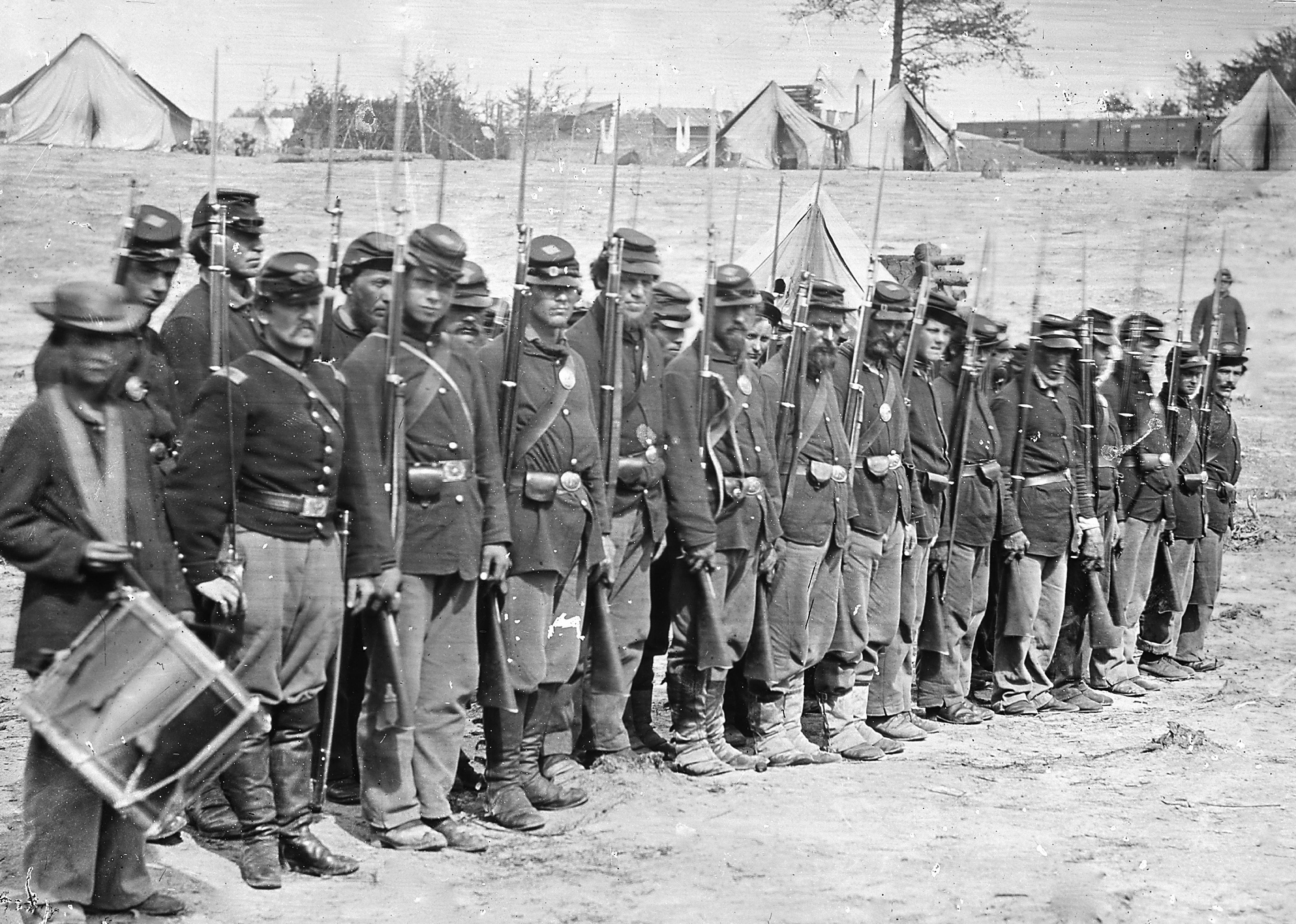 The 6th Maine Infantry in Portland, Maine.